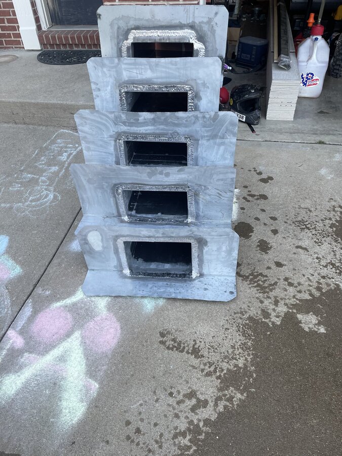 Custom hand-soldered scupper boxes for flat roofs