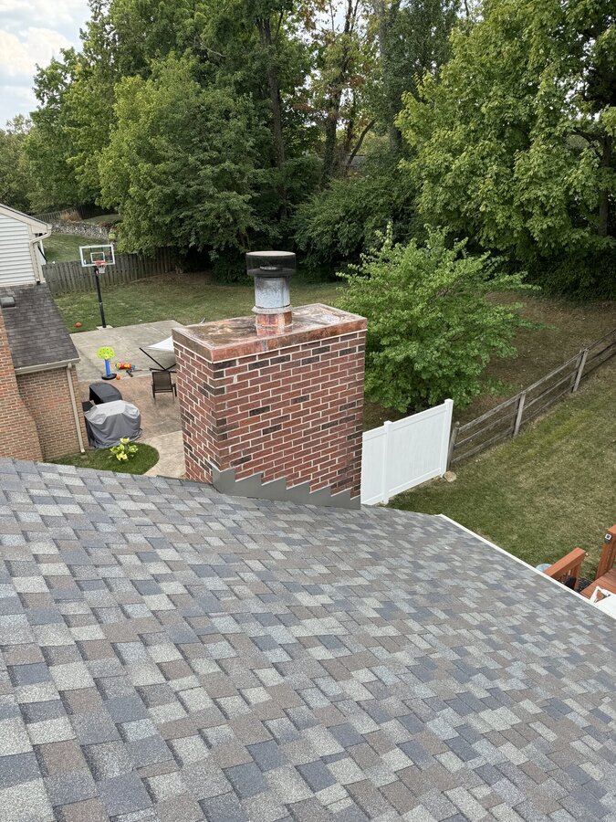 Chimney base flashing soldered
